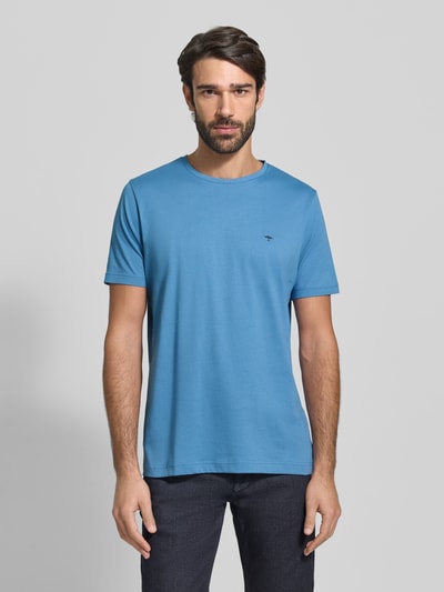Fynch-Hatton T-shirt met logoprint Jeansblauw - 4