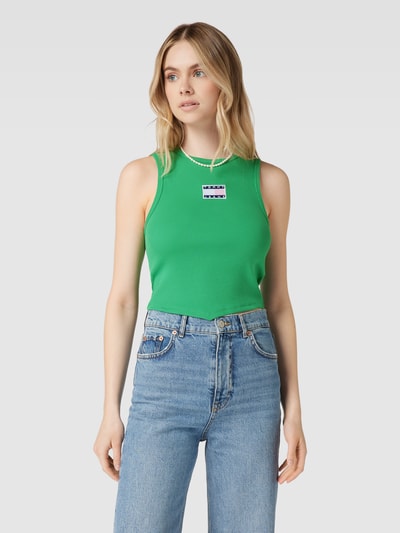 Tommy Jeans Top mit Label-Patch Gruen 4