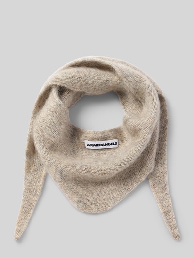 Produktfoto, Schal aus Mohair-Mix mit Woll-Anteil Modell 'MOHAIR' von ARMEDANGELS, beige meliert, weiche und flauschige Textur, Damen Schal