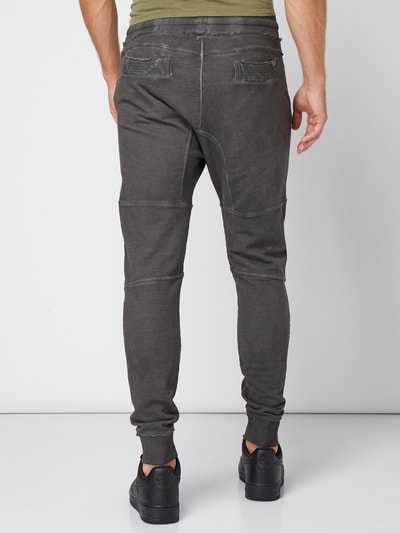 Tigha Sweatpants im Biker-Look Anthrazit Melange 5