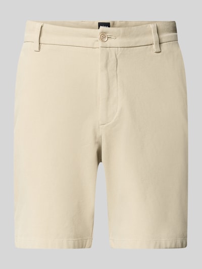 Produktfoto, Modern Fit Chinoshorts aus Baumwoll-Mix von BOSS, Optik: Unifarben, Passform: Modern, Verschluss: Knopf, Eingrifftaschen, Paspeltaschen