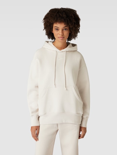 Nike Oversized hoodie met logostitching Zand - 4