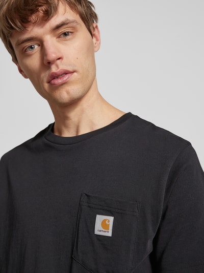 Carhartt Work In Progress T-Shirt mit Brusttasche Black 3