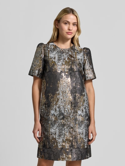 JOOP! Cocktailkleid mit schimmerndem Jacquard-Effekt Hellgrau 4