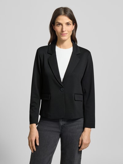 FREE/QUENT Żakiet o kroju regular fit z dodatkiem wiskozy model „Nanni” Czarny 4