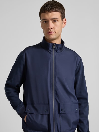 Christian Berg Men Sweatjacke mit Stehkragen Marine 3