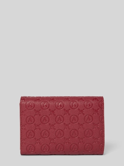 VALENTINO BAGS Portfel z detalem z logo model ‘SAMBA’ Czerwony 2