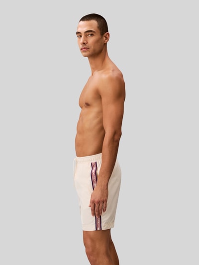 Calvin Klein Underwear Regular Fit Badeshorts mit Logo-Tape Offwhite 3