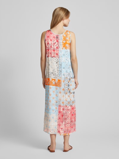 Marc Cain Midi-jurk met all-over print Koraal - 5