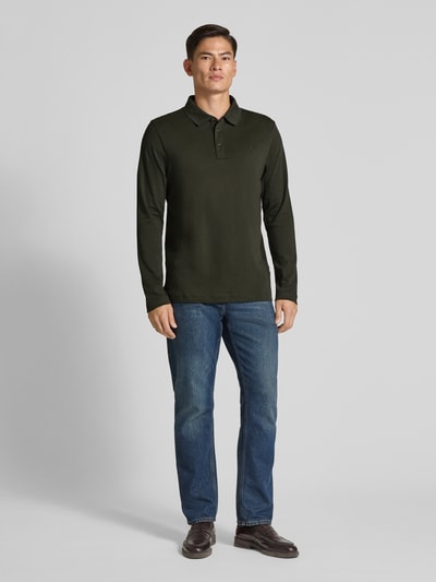 JOOP! Collection Koszulka polo o kroju regular fit z długimi rękawami model ‘Pero’ Ciemnozielony 1