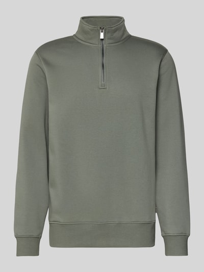 Only & Sons Regular Fit Troyer aus Baumwoll-Mix Modell 'CERES' Hellgrau 2