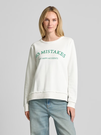 Smith and Soul Sweatshirt mit Statement-Stitching Weiss 4