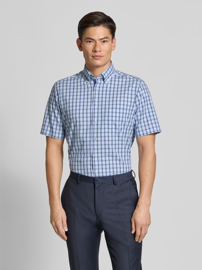 ETERNA Modern fit zakelijk overhemd met borstzak Groen - 4