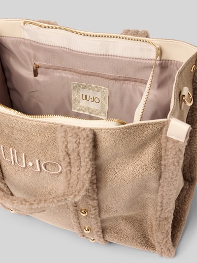 Liu Jo White Tote Bag mit Label-Stitching Sand 5