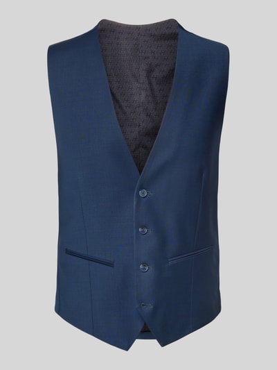 HECHTER PARIS Kamizelka z dekoltem w serek i kieszeniami z wypustką Niebieski 2