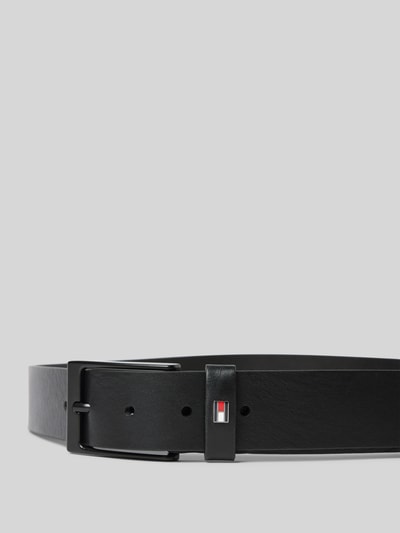 Tommy Hilfiger Ledergürtel mit Logo-Applikation Black 2