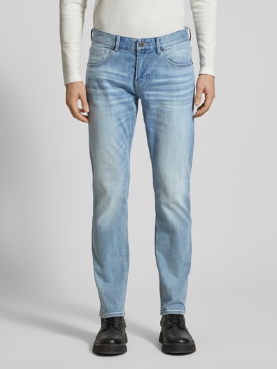 PME Legend Regular fit jeans met riemlussen, model 'Nightflight' Jeansblauw - 4