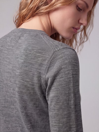 Polo Ralph Lauren Cardigan aus Wolle mit Logo-Stitching Mittelgrau 3