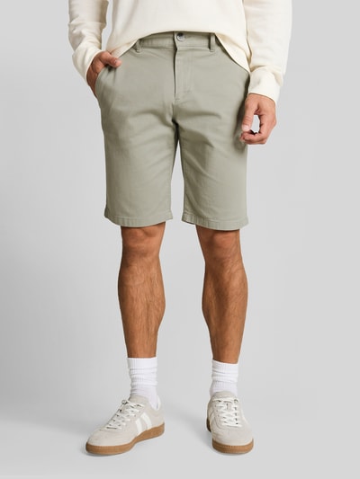 Tom Tailor Slim Fit Chinoshorts aus reiner Baumwolle Mittelgrau 4