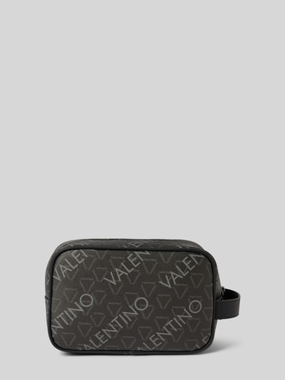 VALENTINO BAGS Kulturtasche mit Label-Schriftzug Modell 'Beauty Morbido' Black 3