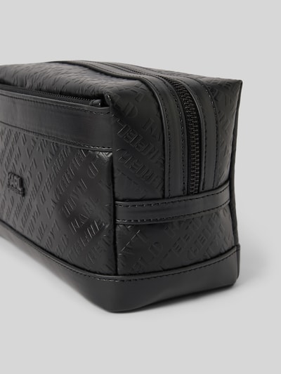 Karl Lagerfeld Toilettas met labelapplicatie, model 'BUM BAG' Zwart - 2