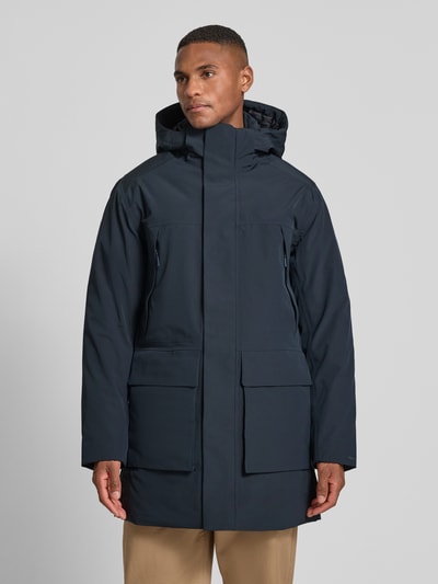 JACK & JONES Premium Parka met capuchon en klepzakken, model 'MOON' Marineblauw - 4
