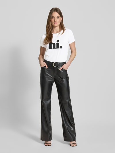 More & More T-Shirt mit Statement-Print Offwhite 1