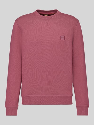 BOSS Orange Regular Fit Sweatshirt aus reiner Baumwolle Modell 'Westart' Altrosa 2