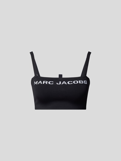 Marc Jacobs Crop Top mit Label-Stitching Black 2