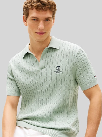 Tommy Hilfiger poloshirt met logodetail Mintgroen - 3