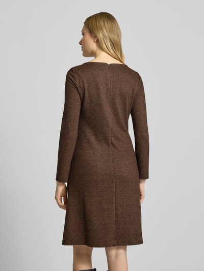 Weekend Max Mara Sukienka dżersejowa taliowana z mieszanki wiskozy model ‘BALOCCO’ Czekoladowy 5