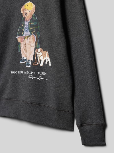 Polo Ralph Lauren Teens Regular fit sweatshirt met logoprint Antraciet gemêleerd - 2