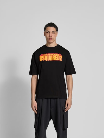 Dsquared2 T-Shirt mit Label-Print Black 4