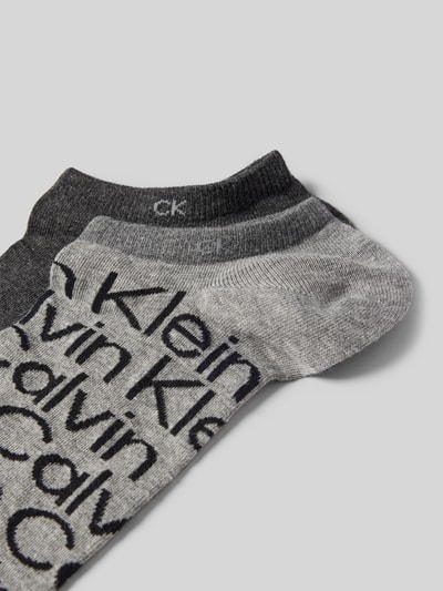 CK Calvin Klein Sokken met labelprint in een set van 2 paar Middengrijs - 2