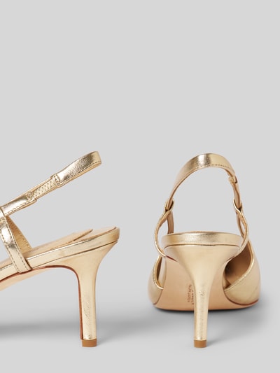 Lauren Ralph Lauren Pumps mit Pfennigabsatz Modell 'KHLOE' Gold 2