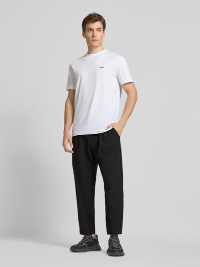 BOSS Green Relaxed Fit Bundfaltenhose mit elastischem Bund Black 1