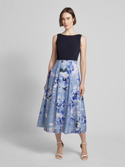 Christian Berg Cocktail Cocktailkleid in Two-Tone-Machart Bleu 4