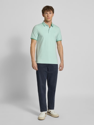 s.Oliver RED LABEL Koszulka polo o kroju regular fit z mieszanki bawełny Miętowy 1