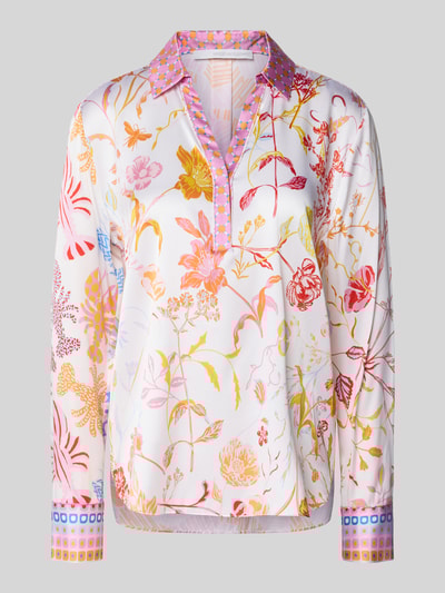 Herzensangelegenheit Regular Fit Bluse aus Seide-Elasthan-Mix Pink 2
