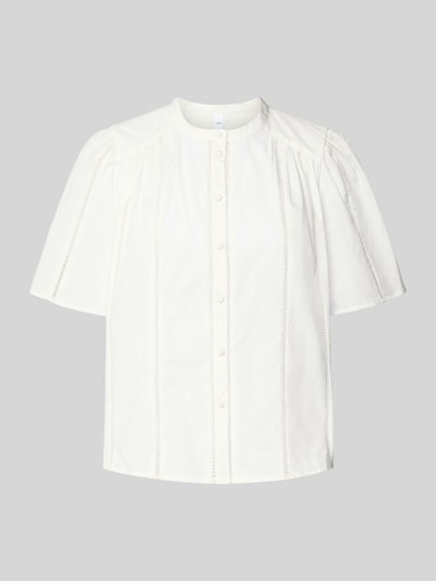 YAS Regular fit blouse met opstaande kraag, model 'GUNIA' Wit - 2