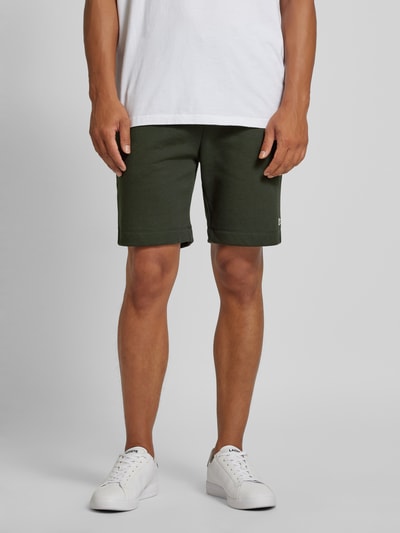 Lacoste Sweatshorts mit elastischem Bund Dunkelgruen 4