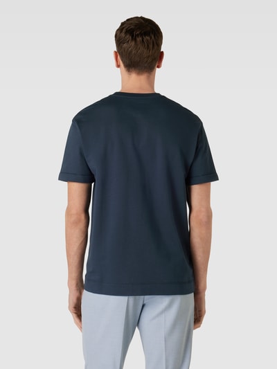 Windsor T-shirt met ronde hals, model 'Sevo' Marineblauw - 5