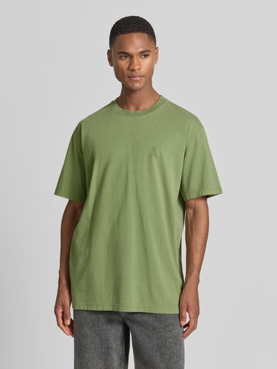 ARMEDANGELS relaxed fit T-shirt van pure biologisch katoen model 'ICONIC Å MAARKOS' Olijfgroen - 4