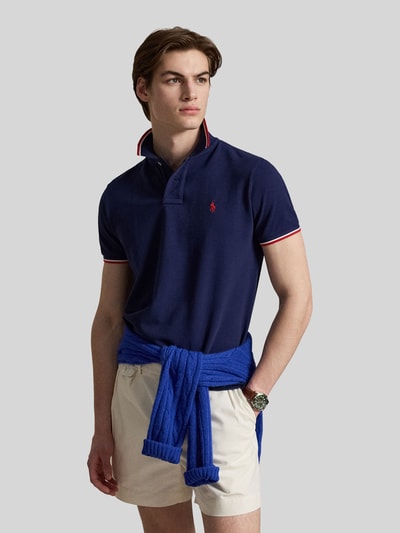 Polo Ralph Lauren Koszulka polo o kroju regular fit z czystej bawełny z paskami w kontrastowym kolorze Granatowy 4