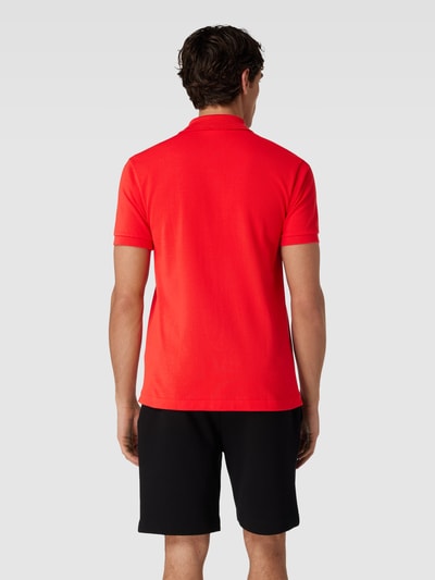 Lacoste Poloshirt met labelstitching Rood - 5