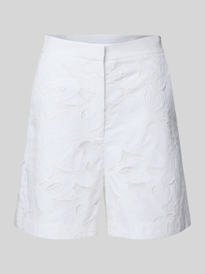 BOSS Regular fit korte broek met kant, model 'Tonara' Wit - 2
