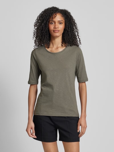 Soyaconcept T-Shirt mit Rundhalsausschnitt Modell 'Babette' Khaki 4
