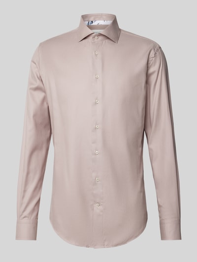 Profuomo Slim Fit Business-Hemd mit Kentkragen Modell 'Cutaway' Rose 2