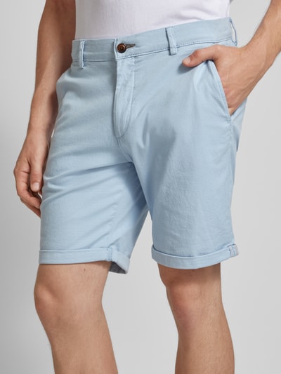 Jack & Jones Regular Fit Bermudas mit Strukturmuster Modell 'FURY' Hellblau 3