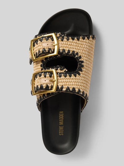 Steve Madden Slippers met labeldetails, model 'ON DECK' Beige - 3